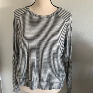 Sundry Long Sleeve Striped Top